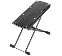 Healifty Taburete de Pedicura de Metal Negro Reposapiés Práctico, Diseño Plegable y Carga Máxima de 75kg para Salones de Pedicura y Cuidado de Pies
