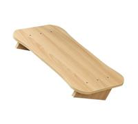 Healifty Taburete Reposapiés Mediano De Madera Natural Superficie Inclinada, Soporte Ergonómico para Pies, Adecuado para Oficina y Uso En Escritorio