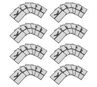 Healifty Tarjetas de Mesa para Halloween 48 Unidades Diseños de Calabaza Araña Fantasma y Esqueleto Portatarjetas Plegables Negras Reutilizables para Decoración y Organización Fiestas y