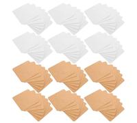 Healifty Tarjetas para Broches y Alfileres de Joyería 400 Pcs 7X7 CM Papel Kraft y Blanco para Exhibición y Venta en Tiendas Minoristas y Boutiques