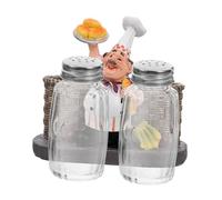 Healifty Tarro de Condimentos Estatua de Pimentero Recipiente de Cocina Decorativo Accesorios para Restaurantes Uso Casa Juego de 2 Piezas