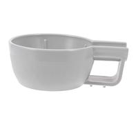 Healifty Tazón para Crema de Afeitar de Plástico Gris, Cuenco de Afeitar Profundo Antideslizante, Cuenco para Jabón de Mano Boca Ancha, Adecuado para Afeitado en Casa o Viaje