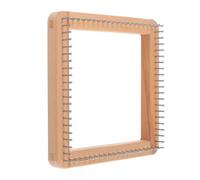 Healifty Telar de Madera Cuadrado 20X20 CM para Tejer Mini Tablero de Tejer DIY Gorros Bufandas y Chales Máquina de Ganchillo Artesanal para Manualidades