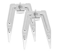 Healifty Tenedores para Asar Pollo Horno Acero Inoxidable Resistentes Alto Calor Aptos Horno y Freidora de Aire Accesorios Cocina Set 2 Piezas Uso Barbacoa Asado