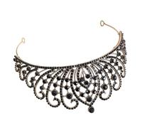 Healifty Tiara de Novia para Boda en Aleación de Zinc con Rhinestones, Elegante y Resistente, No se Desgasta ni Daña, Adecuada para Fiesta y Celebración Nupcial