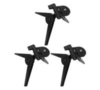 Healifty Trípode Adecuado para Fotografía al Aire Libre Portátil de Abs, Soporte de Mesa Negro Resistente al Óxido, Pack de 3 Piezas de Viaje para Cámara y Teléfono
