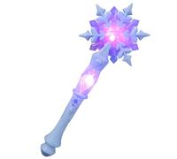 Healifty Varita Luminosa de Copo de Nieve para Niñas, Varita de Princesa, Luminosas Led de Hadas para Niños, Ideales para Fiestas de Navidad, Halloween Y Cumpleaños, Accesorios para Disfraces, Color