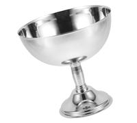 Healifty Vaso Para Helado Cuencos Con Base Para Helado Ensaladera Taza De Crema Inoxidable Tazas Para Mousse Taza Para Tazón Para Helado Con Base Tazones