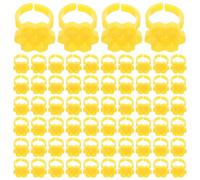 Healifty Vasos Hexagonales para Pegamento de Pestañas 250 Unidades Soporte Plástico Forma de Panal para Extensiones Tamaño 35 X 5 MM Secado Rápido y Control Preciso para Profesionales