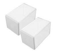 Healifty Vitrina para Medallas 2 Unidades Blanca Caja de Sombra Compacta para Exhibir y Guardar Medallas de Carreras Trofeos Deportivos y Colecciones Protección Segura y Organización