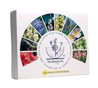 Healing Herbs - Juego de flores de Bach (40 x 10 ml, en caja de madera) | Todas las 38 esencias de flores de Bach + 2 x 5 gotas de flores | El juego premium con flores de Bach originales de Inglaterra