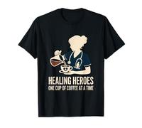 Healing Heroes Una taza de café a la vez Enfermera VA Camiseta