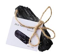 Healing Stone - 13cm Rough Stone Ornament | Black Crystal, Natural Black