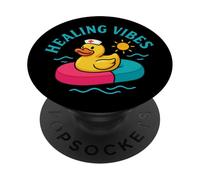 Healing Vibes, linda pata nodriza, divertidas vacaciones médicas PopSockets PopGrip Adhesivo