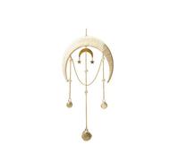 Heallege Atrapasueños en Forma de Luna con Colgante de Piedra Natural, colgadores de Pared Hechos a Mano, decoración para el hogar, Material de Calidad