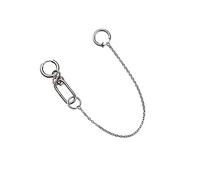 Heallege Net Celebrity Punk Cool personalidad orejas labio cadena nariz cadena una pieza labio falso Piercing cuerpo joyería