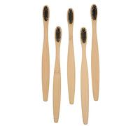 HEALLILY 10 Piezas de Cepillo de Dientes de Madera Cepillo de Dientes de Cerdas Suaves Biodegradable Compoestable para El Cuidado Dental Adulto Higiene Bucal