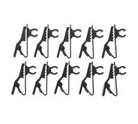 HEALLILY 10 Piezas de Clip de Micrófono Lavalier Clips de Corbata de Metal Clips de Micrófono de Solapa Clips de Alambre de Micrófono para Micrófono Condensador Omnidireccional 6Mm