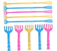 HEALLILY 10 Piezas De Cuchillas Rascadoras De Plástico Masajeador De Mano Masajeador Portátil Masajeadores De Mano Rascador De Espalda Para Niños Calzador De Zapatos De Doble Uso Zapatos