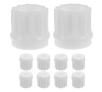 HEALLILY 10 Piezas de Tornillo de Molienda de Carne de Plástico Pp para Picadora de Carne, Engranaje Blanco 12 Dientes, Accesorios para Procesador de Alimentos y Embutidora de Salchichas