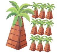 HEALLILY 10piezas Cajas de Dulces Forma de Palmera Delicadas Cajas para Envolver Dulces Hawaianas para Fiestas Regalos de Fiesta Temática Hawaiana