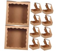 HEALLILY 10piezas Cajas De Fiesta Con Ventana Para Postres De Cajas De Cartón Para Dulces y Bodas y Cumpleaños Diseño Elegante y Práctico