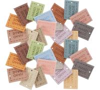 HEALLILY 150 Etiquetas Hechas a Mano de Microfibra para Accesorios de Crochet y Mochilas Superficie Lisa Ideales para Manualidades y Tejido