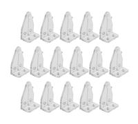 HEALLILY 16 Ganchos para Persianas de Lamas, Accesorio de Gancho para Cortina Rodillo Deslizante, Kit de 16 Piezas para Fijación de Varilla en Ventanas y Estores, Uso Doméstico y Oficina