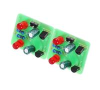 HEALLILY 2 Juegos Kit de Práctica de Soldadura DIY con Módulo LED Intermitente Juego de Aprendizaje Escuela y Proyectos Electrónicos Habilidades Técnicas y Experimentos Científicos