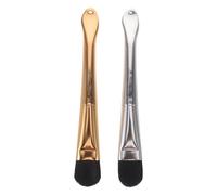 HEALLILY 2 Piezas Brocha para Mascarilla Facial, Pincel Aplicador de Maquillaje de Doble Punta, Plástico y Fibra Artificial, para Mascarilla de Barro, Fácil de Limpiar, para Uso Doméstico