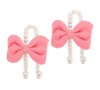 HEALLILY 2 Piezas Gancho Objetos Perlas Coche Asiento y Lazo para Decorativo de con Elegante y Funcional para Colgar el del Interior Vehículo
