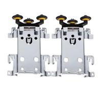 HEALLILY 2 Piezas Reemplazo de Rueda de Rodillo Deslizante Rodillos para Rieles de Puertas de Armario Aleación de Aluminio Plata Conjunto de 2 para Puerta de Armario Estilo Vintage