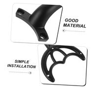 HEALLILY 2 Piezas Soportes Metálicos Resistentes para Ventilador de Techo Kit de Recambio para Instalación y Reparación de Brazos Negras Fácil Montaje para Uso Doméstico y Hotelero