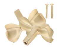 HEALLILY 2 Pomos de Latón Dorado Fáciles de Instalar Forma de Lazo Elegantes y Versátiles para Tiradores de Cajones y Armarios para Muebles en Oficinas y Habitaciones Infantiles