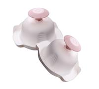 HEALLILY 2 soportes de seguridad alimentaria para cortar verduras y frutas, puntas de acero seguras para proteger contra cortes y rasguños, utensilio de cocina para tareas de mandolina y rebanado
