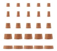 HEALLILY 25piezas Tapones de Corcho para Botella de Vino de Corchos Cónicos de Alimenticio Diseño para Botellas de Vino Cerveza y Vinagre Sellado Seguro para Hogar y Restaurante