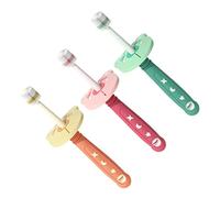 HEALLILY 3 Unids Niños Cepillo de Dientes Manual Cepillo de Dientes Cerdas Suaves Cepillo de Dientes Cepillo de Dientes Cortés para Niños Herramienta de Limpieza Oral