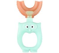 HEALLILY 3 Unids Niños en Forma de U Cepillos de Dientes de Dibujos Animados Animal Manual de Entrenamiento Del Diente 360 ° Cepillo de Limpieza de Dientes Orales para Niños