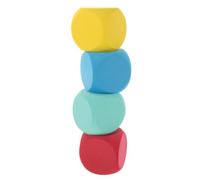 HEALLILY 4 Dados de Espuma en Blanco para Bricolaje Forma de Cubo, Seguros y Portátiles para Decoración de Fiestas Infantiles y Aula Creativa