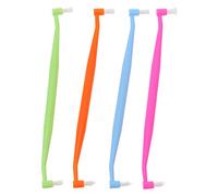 HEALLILY 4 Piezas Profesional de Cepillo de Dientes de Tuft Cónico Cepillo de Ortodoncia con 2 Cabezas Cepillo Interespacial Interdental de Doble Extremo Cepillo de Dientes de Ajuste