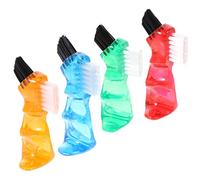 HEALLILY 4 Uds Cepillo De Dientes Para Dentaduras Postizas Cepillo De Limpieza Multifunción Cepillos De Dientes Para Adultos Cepillo De Doble Cara Limpieza De Dentaduras Cepillo De