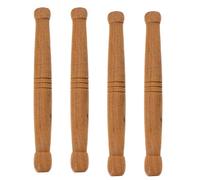 HEALLILY 4 Unidades de Plumas de Acupresión Masajeadores Puntuales Masajeadores Thai Pies Masaje Varillas de Masaje Corporal Herramientas para Aliviar El Dolor Muscular (Marrón Claro)