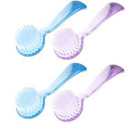 HEALLILY 4 Unids Facial Limpieza Cepillo Face Scrubbers Soft Exfoliator Cepillo Cepillo Scrub Exfoliante Cepillo Facial para El Cuidado de La Maquillaje Skincare Eliminación