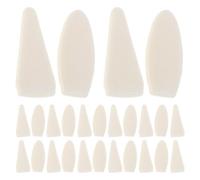 HEALLILY 40 Cabezales de Esponja para Dibujar Reemplazables en Color Blanco, Ideales para Estudiantes de Arte en Exámenes de Dibujo y Técnicas de Sombreado