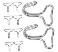 HEALLILY 50 ganchos de acero inoxidable para asiento de coche, clips duraderos en forma de S para fijación de cojín de vehículo y diseño deslizante para colgar objetos pequeños para una instalación