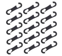 HEALLILY 500piezas Gancho para Funda de Asiento de Coche Doble Cabeza Ganchos de Plástico para Cojines de Asiento para Reposacabezas y Uso Interiores del Coche