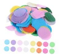 HEALLILY 5paquetes Confeti De Papel De Multicolor Para Decoración De Cumpleaños y Bodas Círculos De Papel Para Proyectos De Manualidades y Suministros De Fiesta