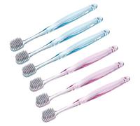 HEALLILY 6 Piezas de Cepillo de Dientes de Plástico de Cristal Cepillo de Dientes Sensibles para Encimeras de Tocador de Baño