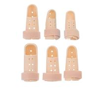 HEALLILY 6 Piezas de Protección de Apoyo para Dedos de Plástico para Inmovilizador de Dedos Ajustable para Protección de Articulaciones de Dedos de Baloncesto
