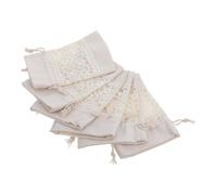 HEALLILY 6piezas Bolsas De Bordado De Encaje para Envolver Dulces y Almacenar Joyas Bolsitas Decorativas para Ocasiones Especiales Diseño Floral
